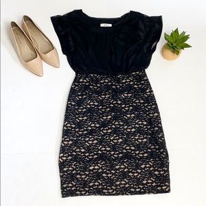 Sweet Storm Black Lace Dress Size Large